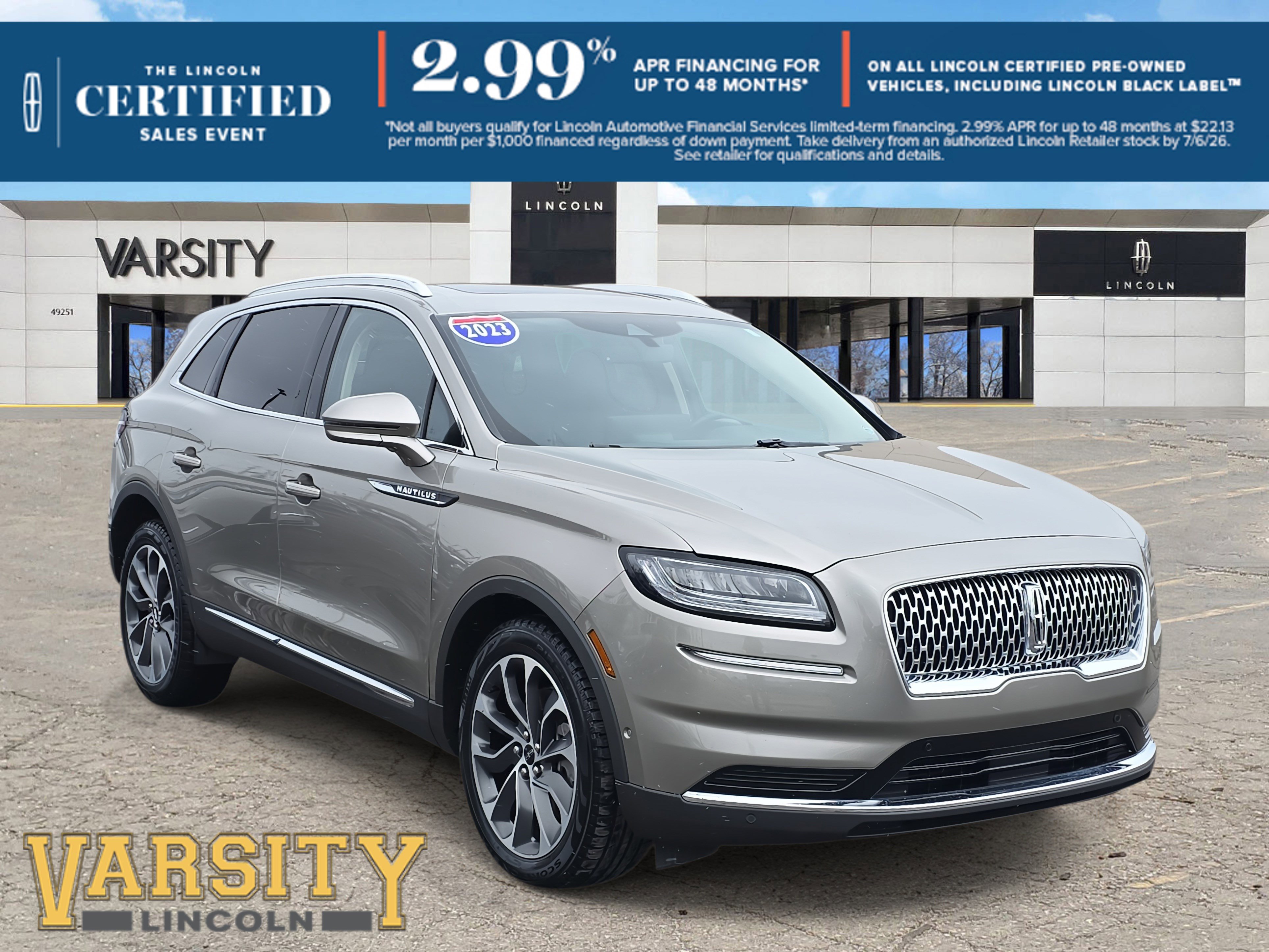 Certified 2023 Lincoln Nautilus Reserve w/ Equipment Group 201A