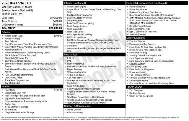 Used 2020 Kia Forte LXS image 32