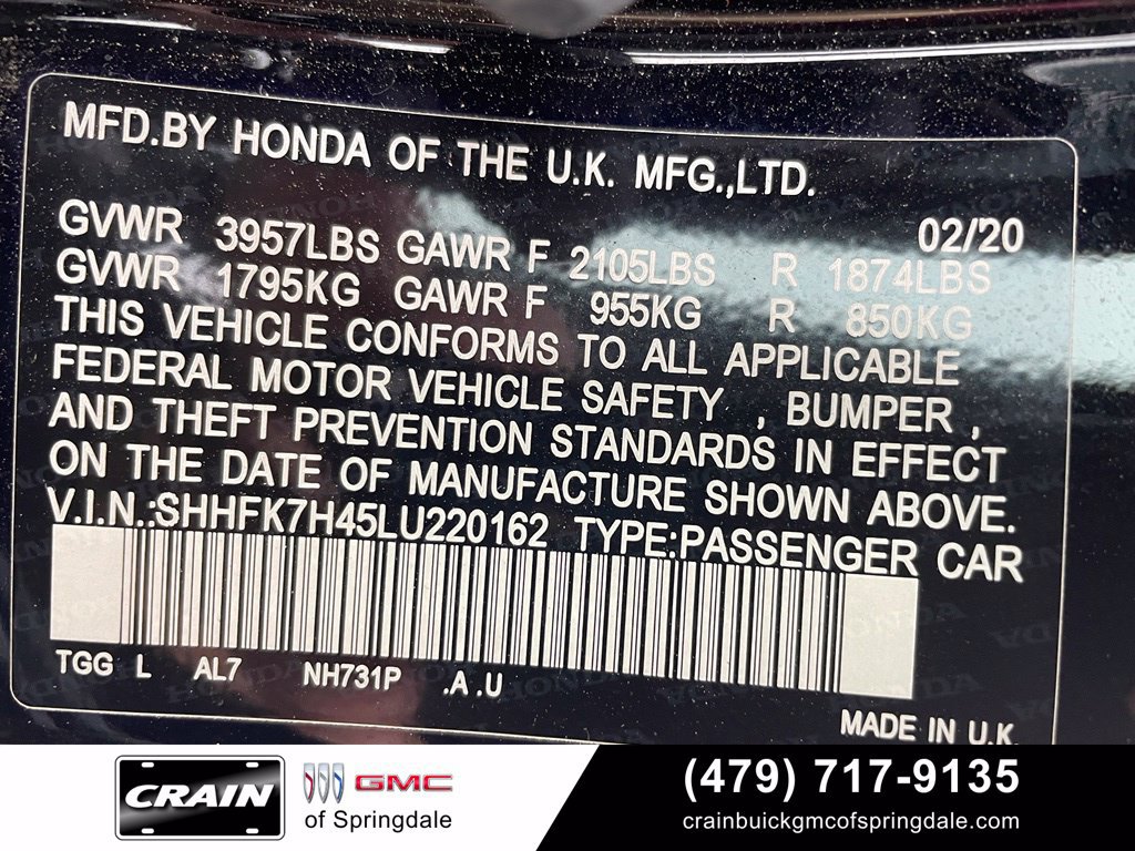 Used 2020 Honda Civic Sport image 33