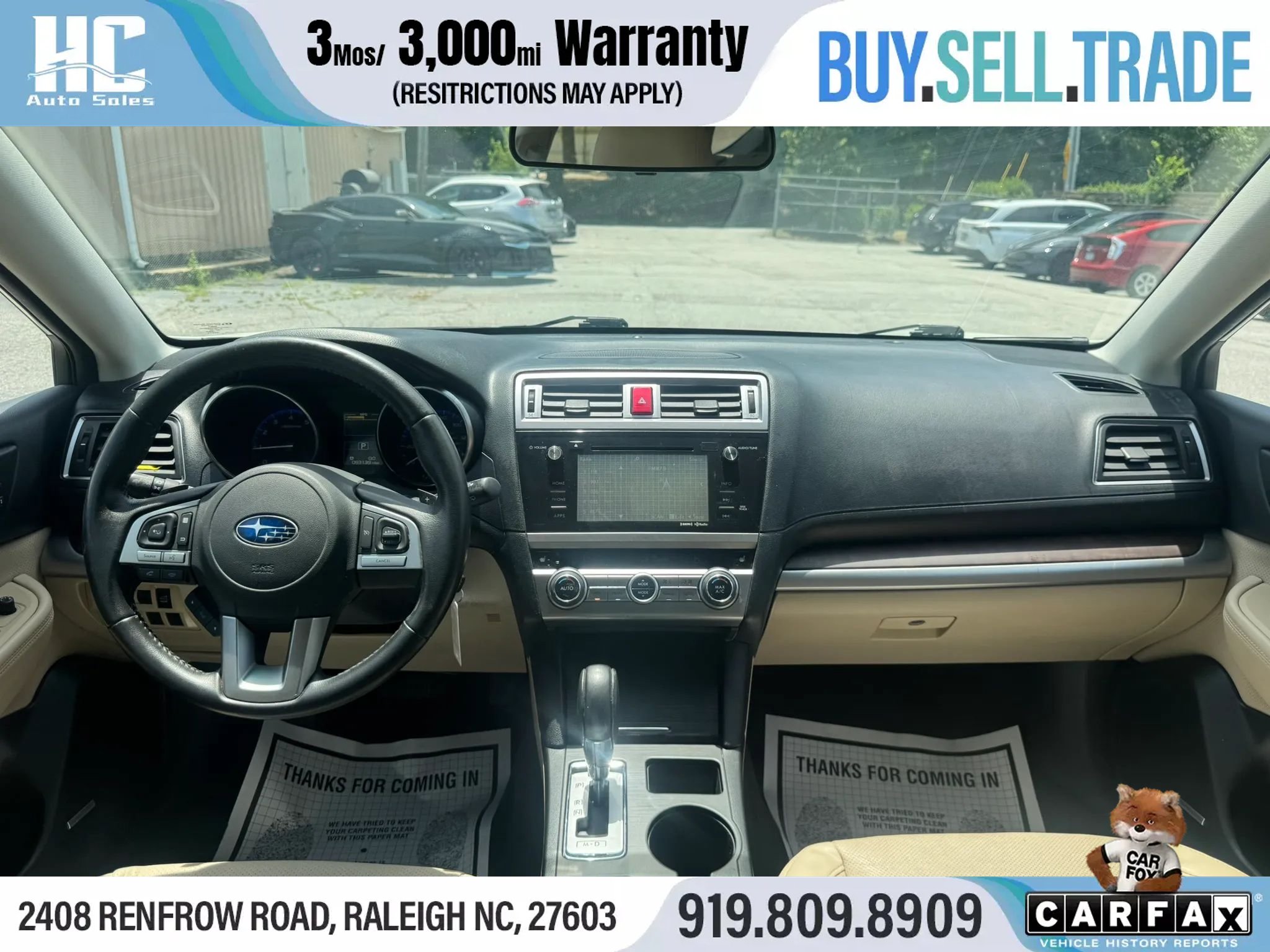 Used 2015 Subaru Outback 2.5i Limited w/ Protection Package #2 AWD/4WD image 24