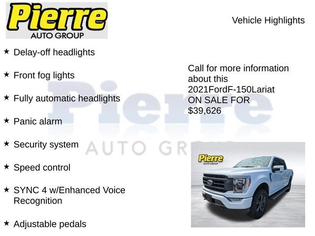 Used 2021 Ford F150 Lariat w/ Equipment Group 502A High AWD/4WD image 13