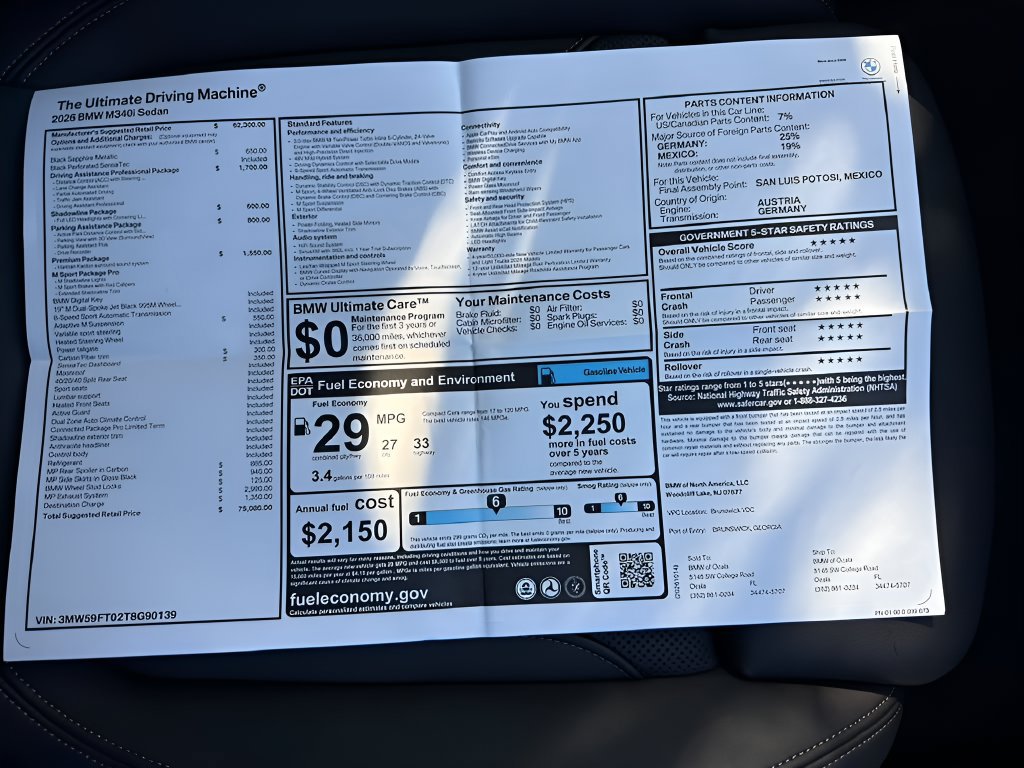 New 2026 BMW M340i RWD image 25