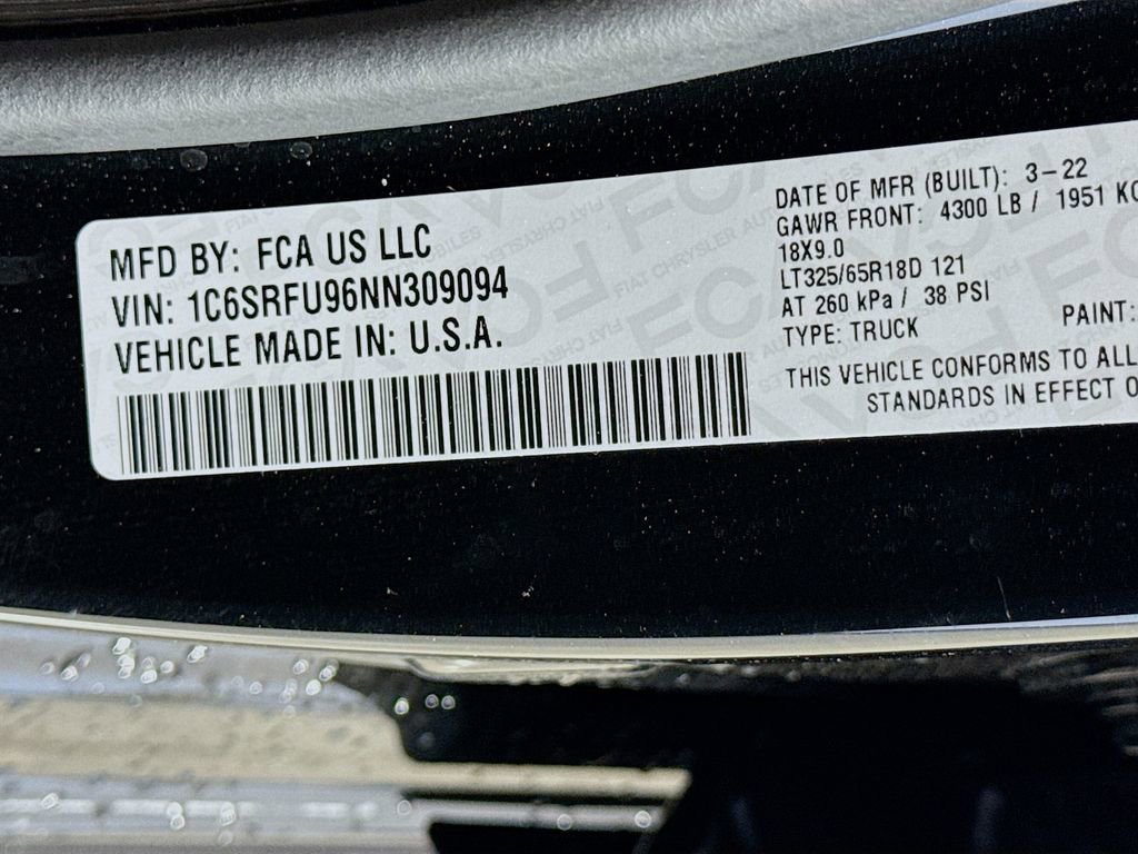 Used 2022 RAM 1500 TRX w/ TRX Level 1 Equipment Group image 33