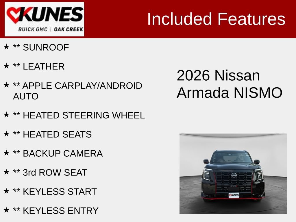 Used 2026 Nissan Armada NISMO AWD/4WD image 2