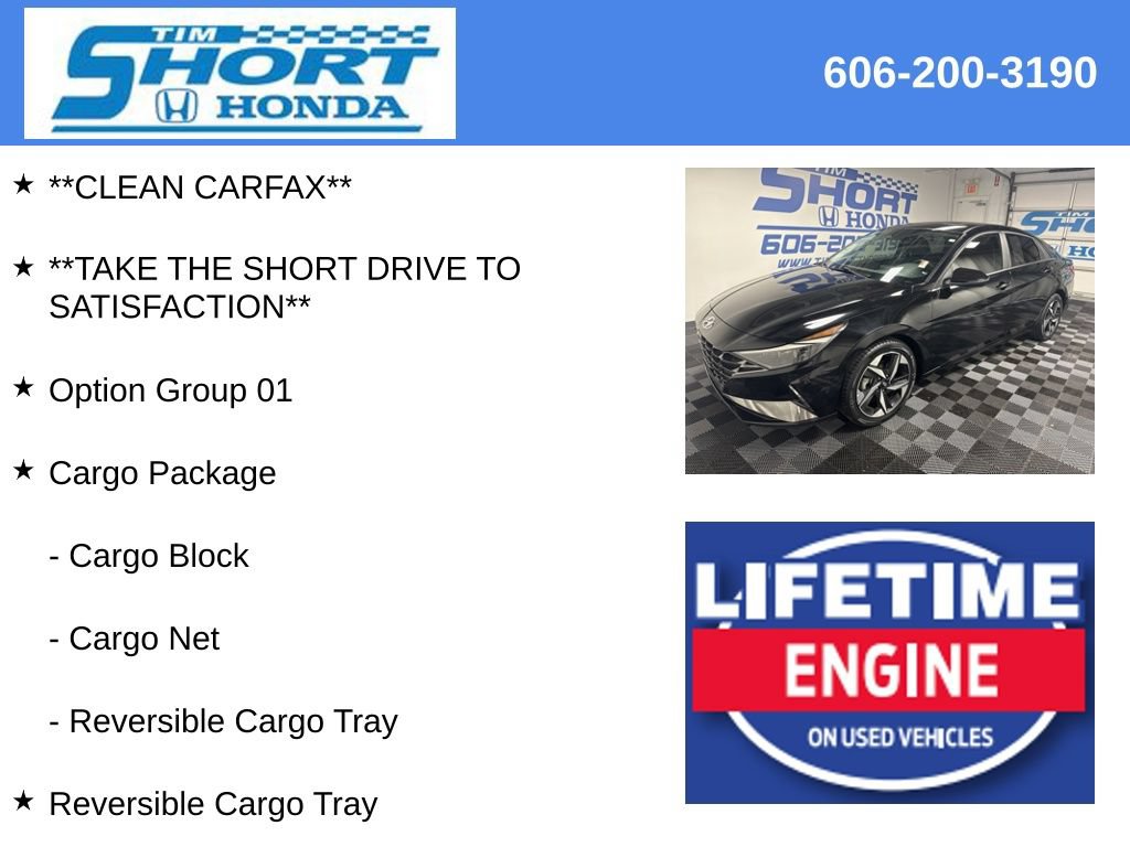 Used 2023 Hyundai Elantra Limited w/ Cargo Package FWD image 5