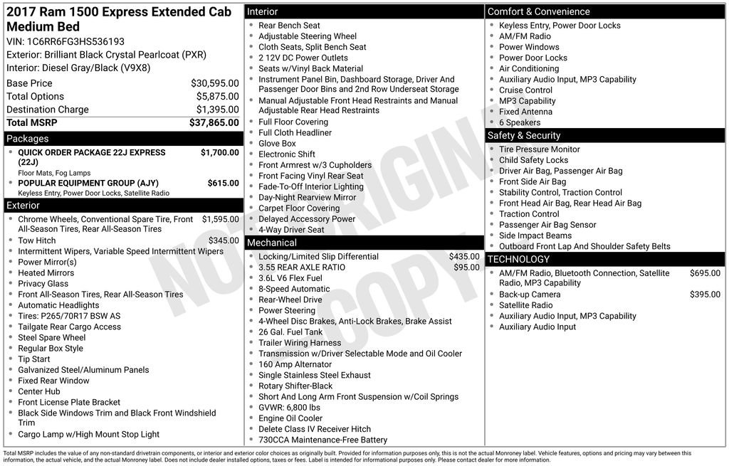 Used 2017 RAM 1500 Express image 15