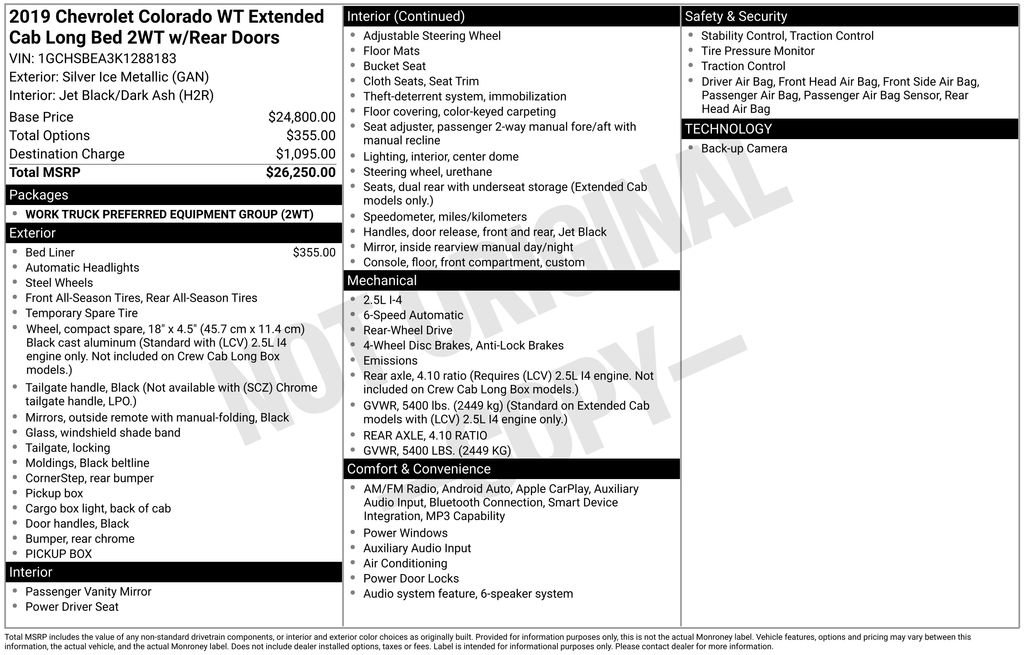 Used 2019 Chevrolet Colorado W/T image 7