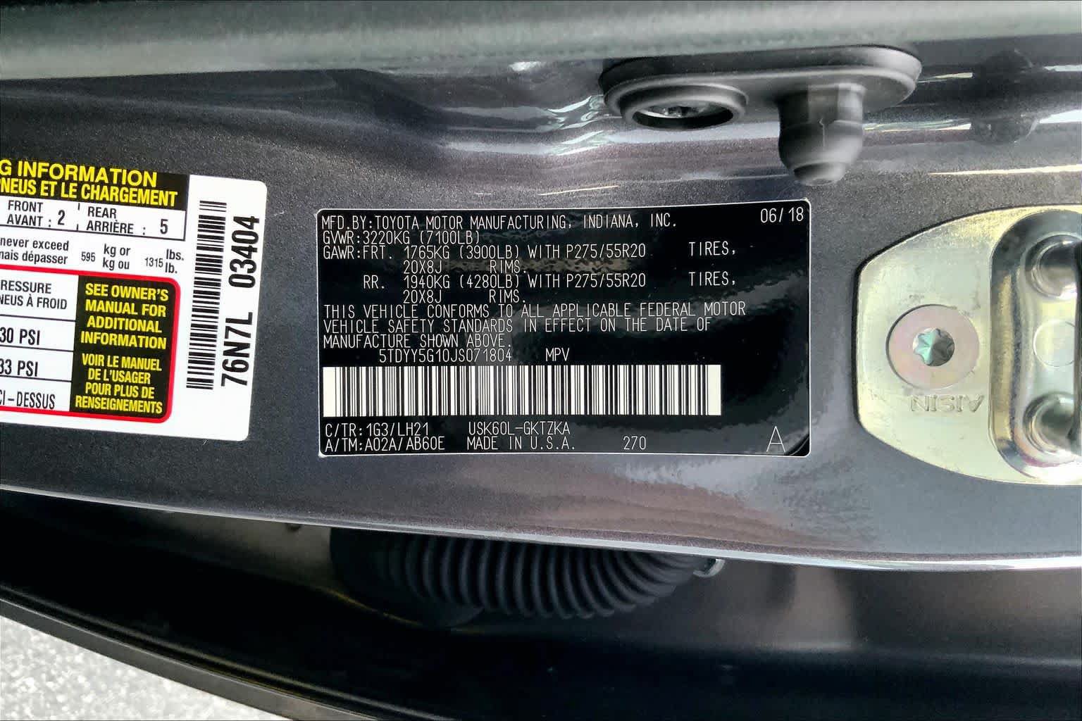 Used 2018 Toyota Sequoia Platinum RWD image 30