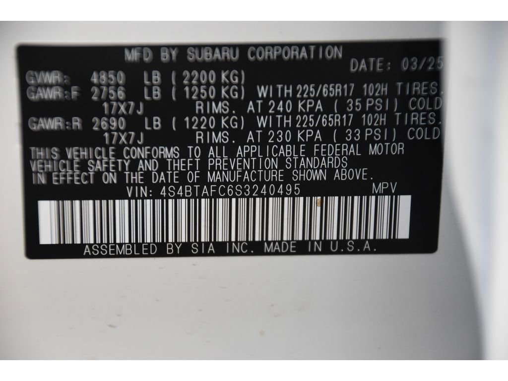 Certified 2025 Subaru Outback Premium w/ Popular Package #1A image 30