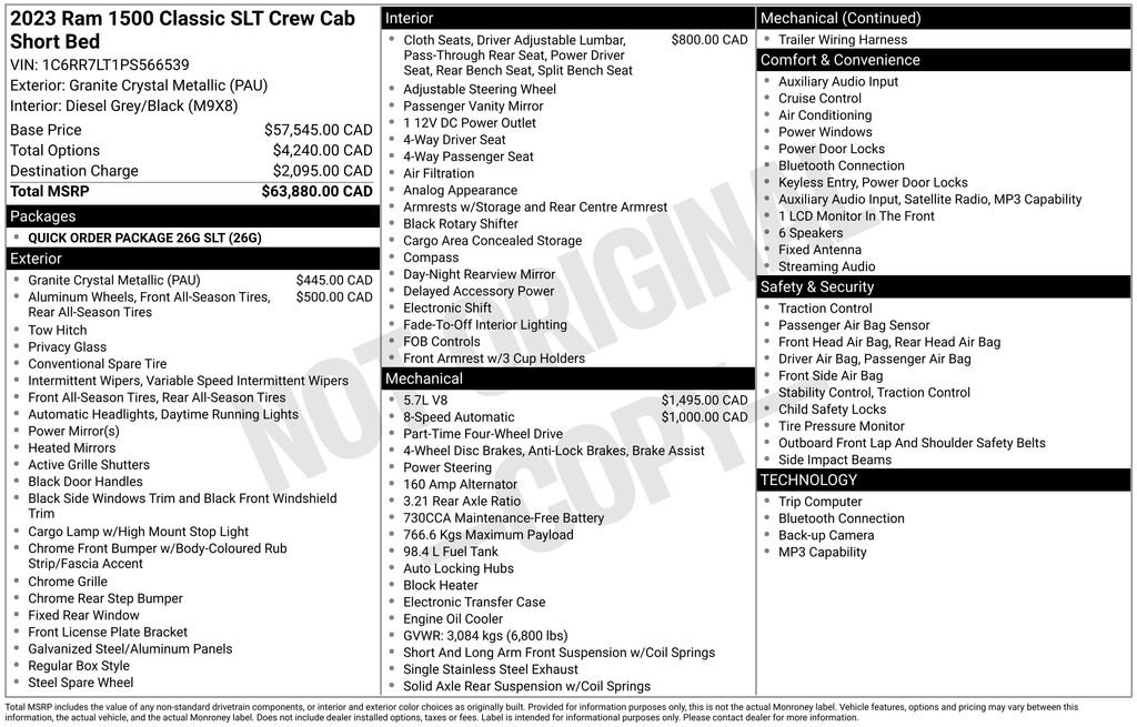 Used 2023 RAM 1500 Classic SLT image 24