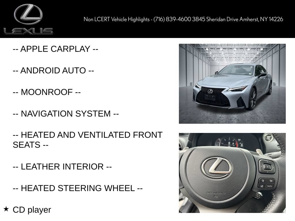 Certified 2025 Lexus IS 350 F Sport AWD/4WD image 8