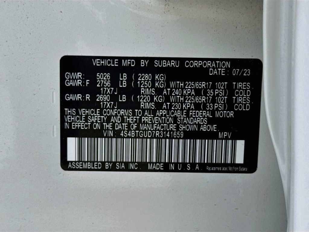 Certified 2024 Subaru Outback Wilderness AWD/4WD image 30