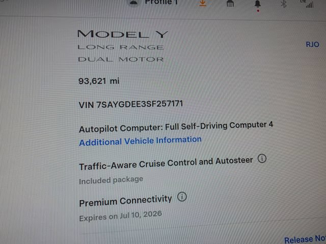 Used 2025 Tesla Model Y Long Range AWD/4WD image 52