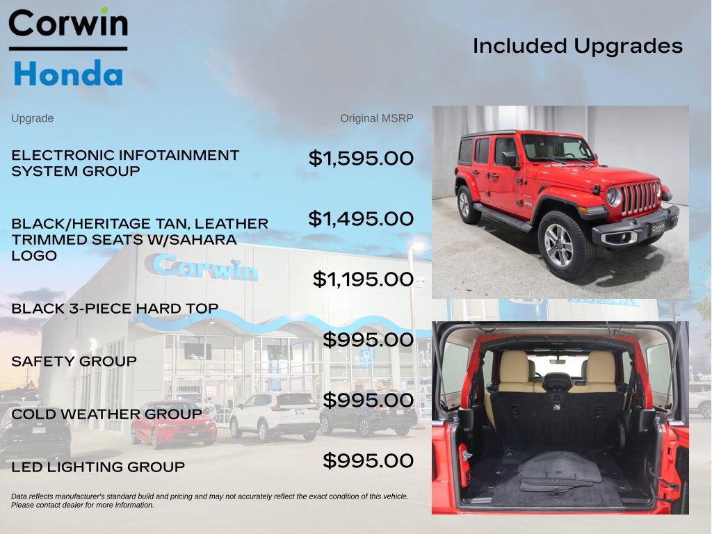 Used 2018 Jeep Wrangler Unlimited Sahara AWD/4WD image 4