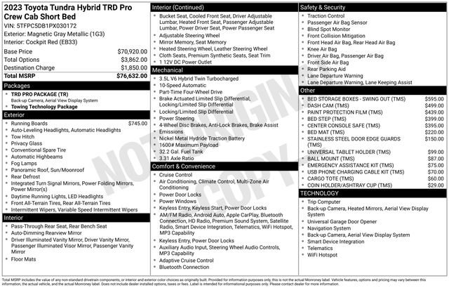 Used 2023 Toyota Tundra TRD Pro AWD/4WD image 39