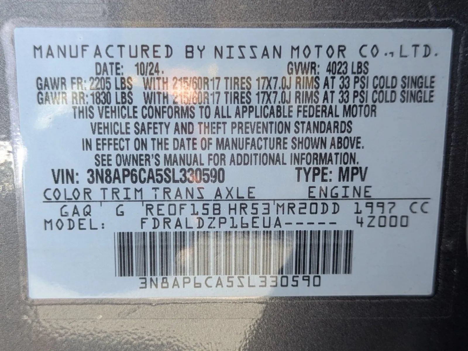 Used 2025 Nissan Kicks SV FWD image 27