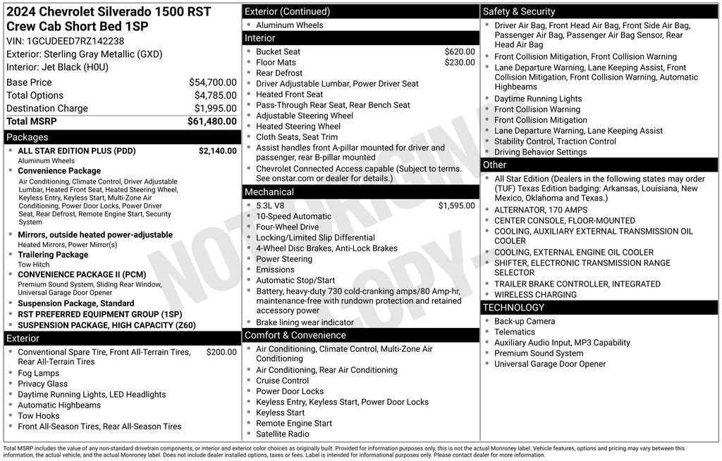 Used 2024 Chevrolet Silverado 1500 RST w/ All Star Edition Plus image 40