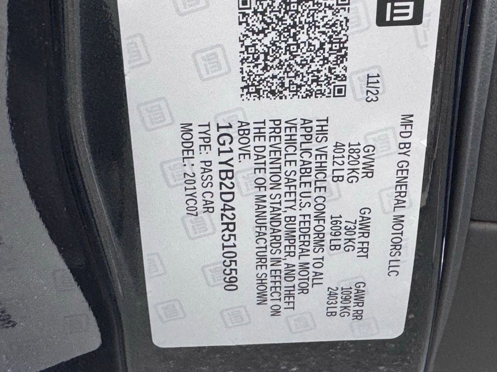 Used 2024 Chevrolet Corvette Stingray Preferred Cpe w/ Stealth Interior Trim Package image 46