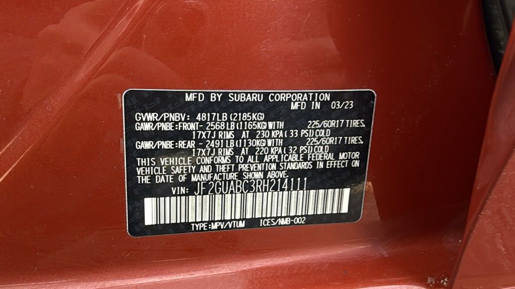 Certified 2024 Subaru Crosstrek 2.0i image 32