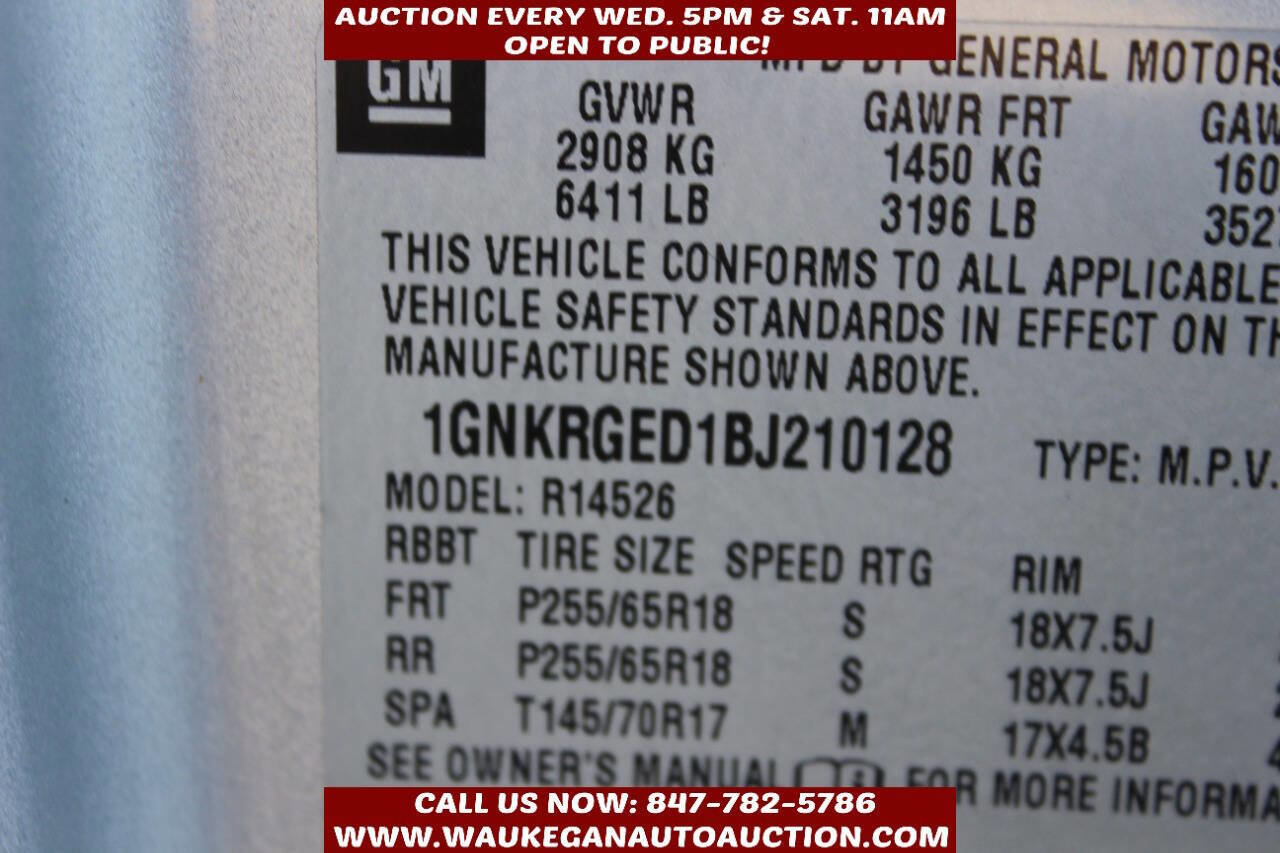 Used 2011 Chevrolet Traverse LT w/ Personal Connectivity Package image 10