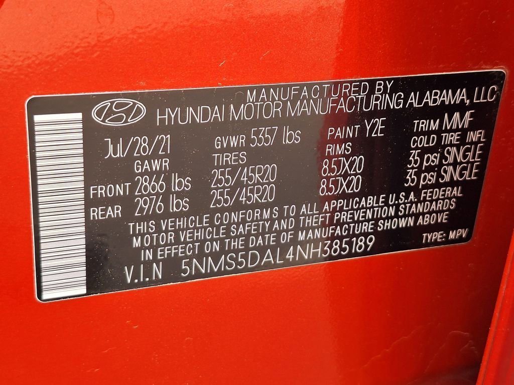 Used 2022 Hyundai Santa Fe Calligraphy image 39