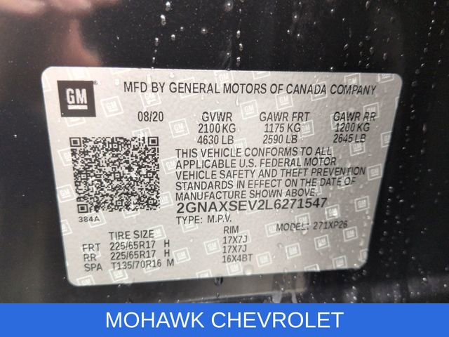Certified 2020 Chevrolet Equinox LS image 34