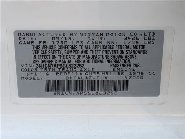 Used 2016 Nissan Versa S Plus FWD image 24