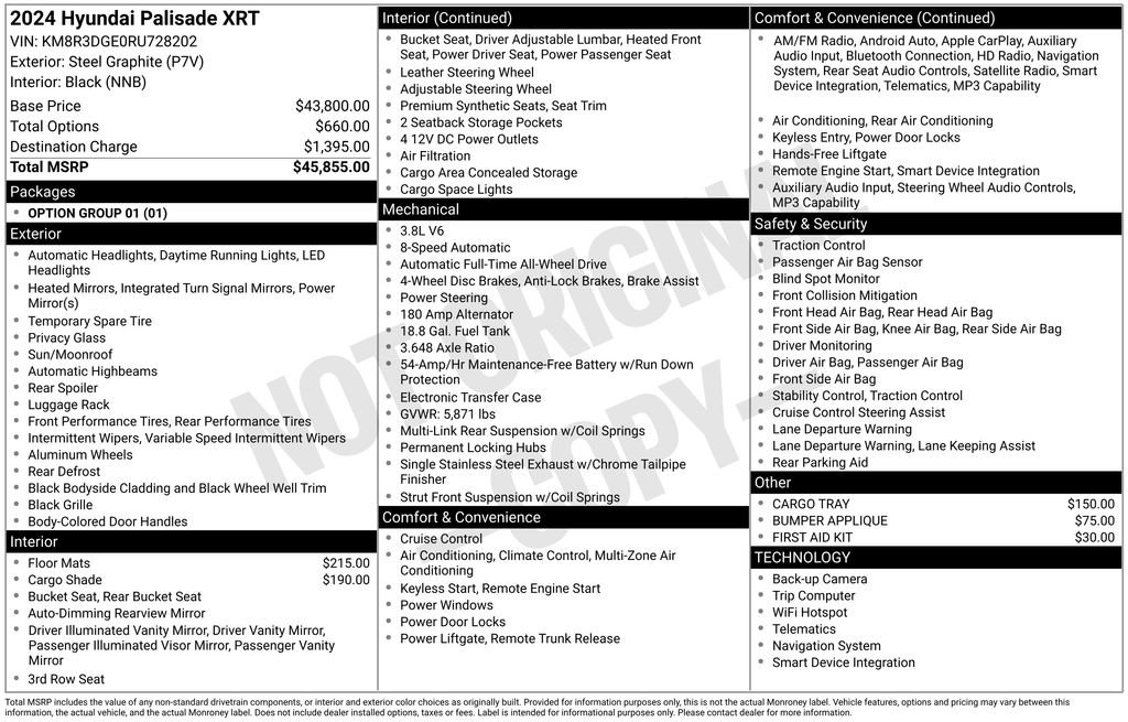 Used 2024 Hyundai Palisade XRT AWD/4WD image 27