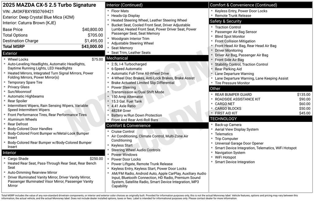 New 2025 MAZDA CX-5 Signature image 6