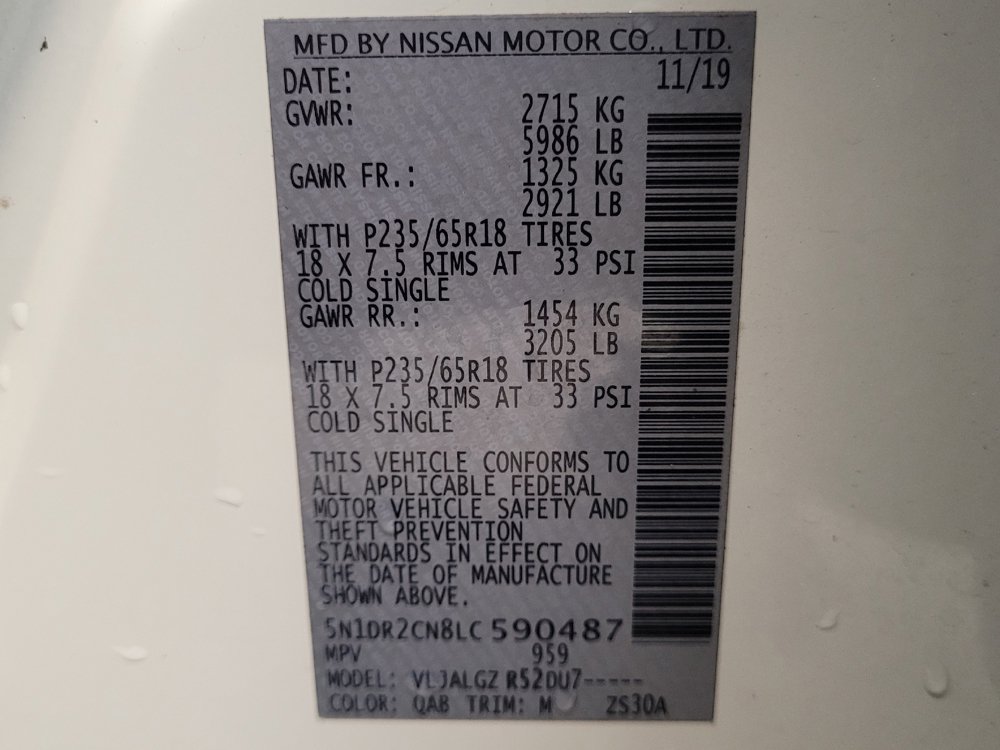 Used 2020 Nissan Pathfinder SL FWD image 33