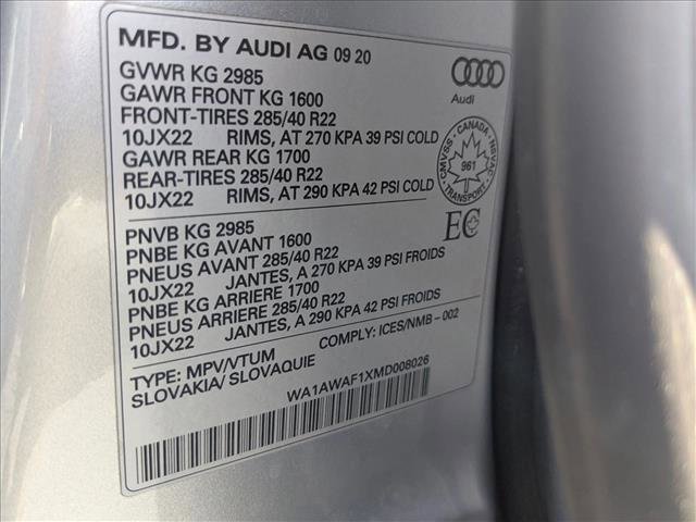 Used 2021 Audi SQ8 Premium Plus image 26