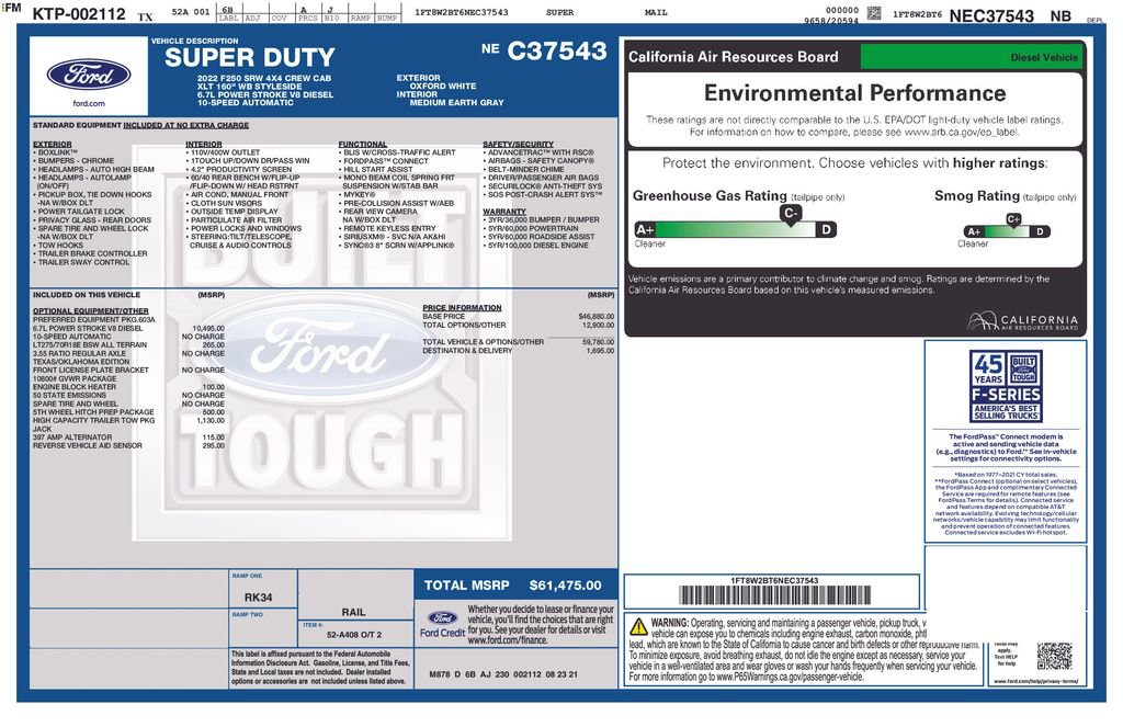 Certified 2022 Ford F250 XLT AWD/4WD image 44