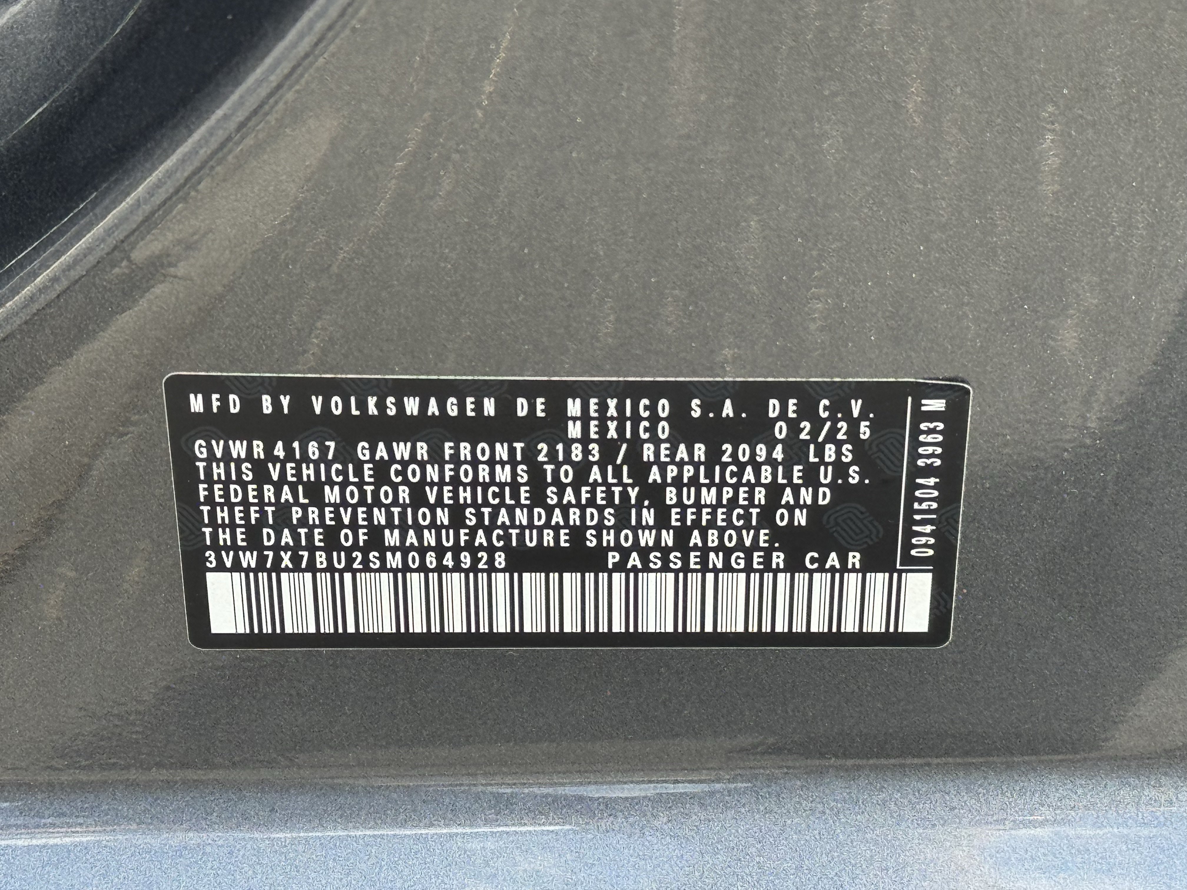Used 2025 Volkswagen Jetta SE w/ Sunroof Package FWD image 39