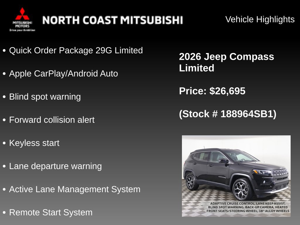 Used 2026 Jeep Compass Limited AWD/4WD image 2