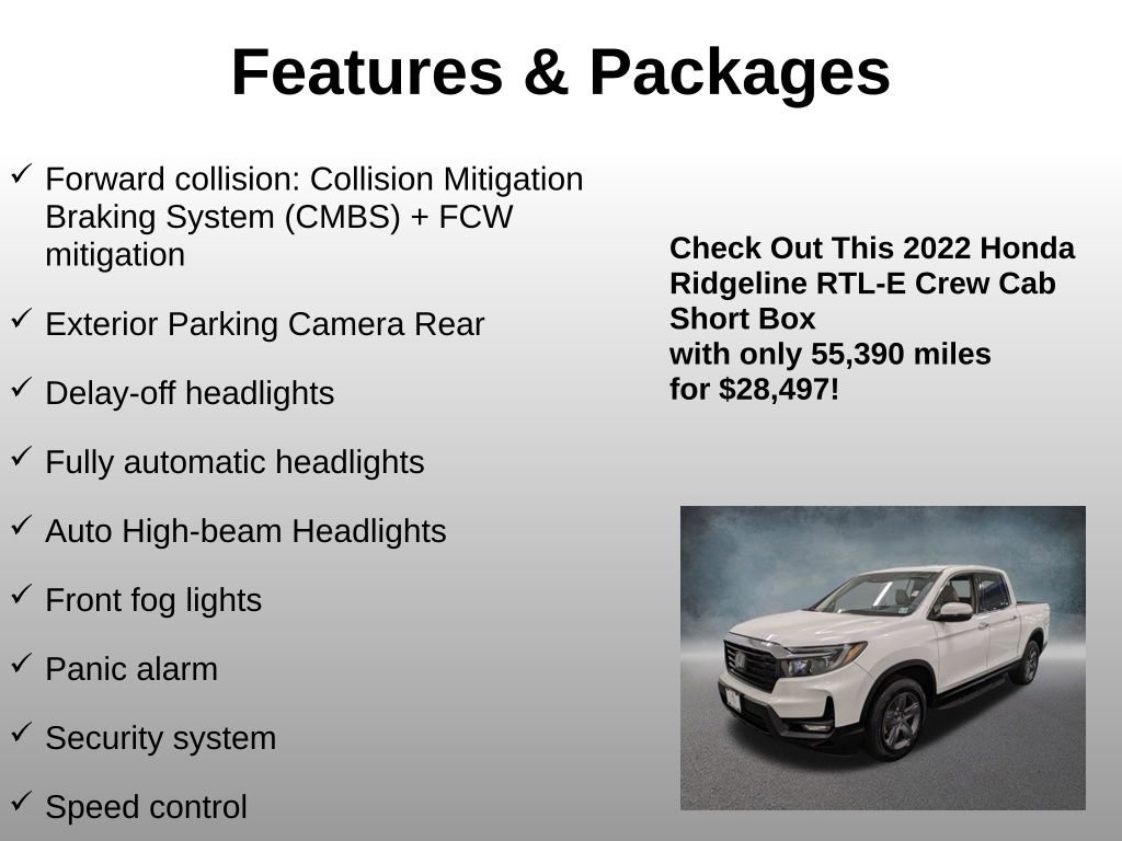 Certified 2022 Honda Ridgeline RTL-E image 24