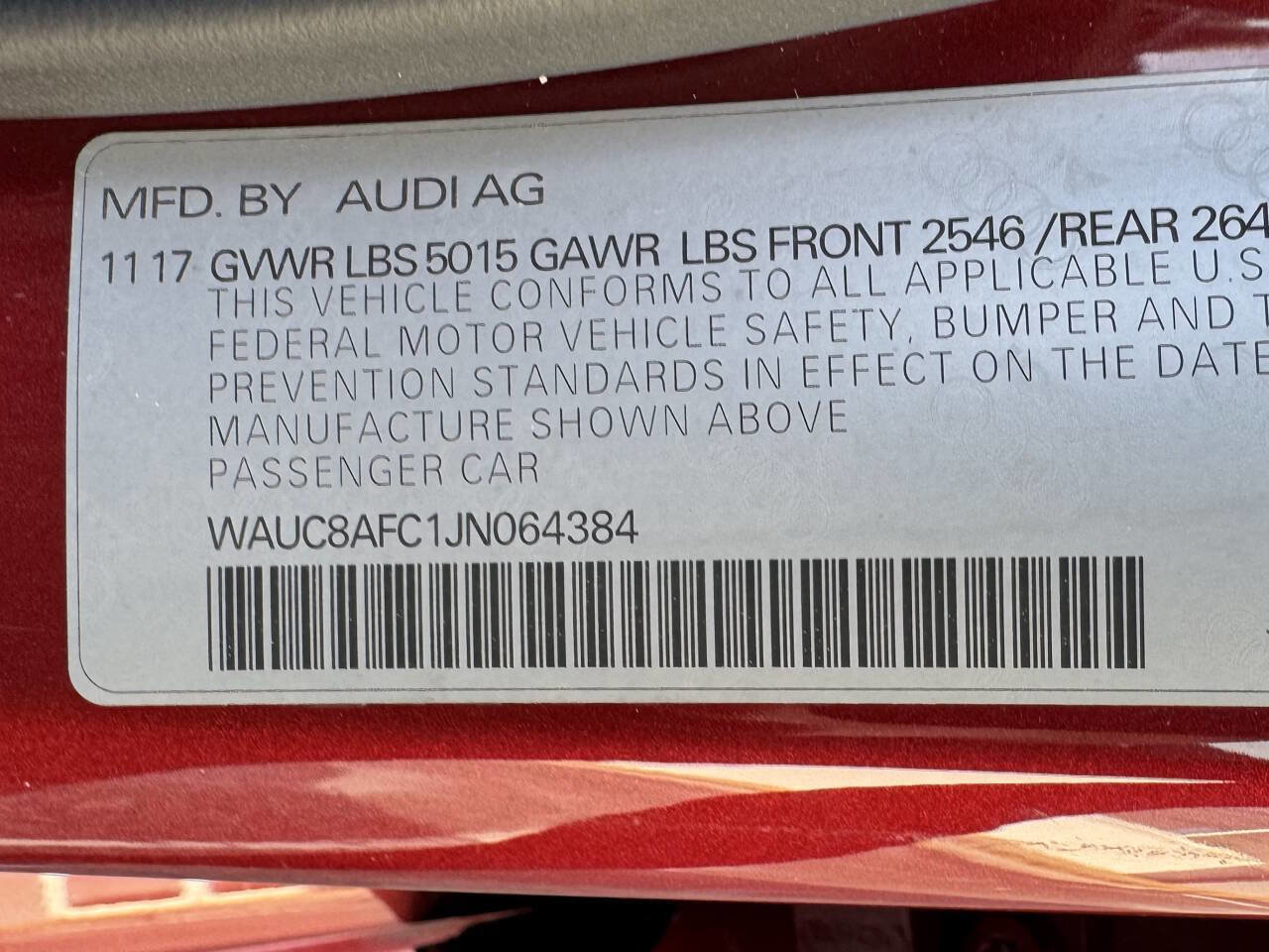 Used 2018 Audi A6 2.0T Premium w/ 20" Black Optic Wheel Package FWD image 26