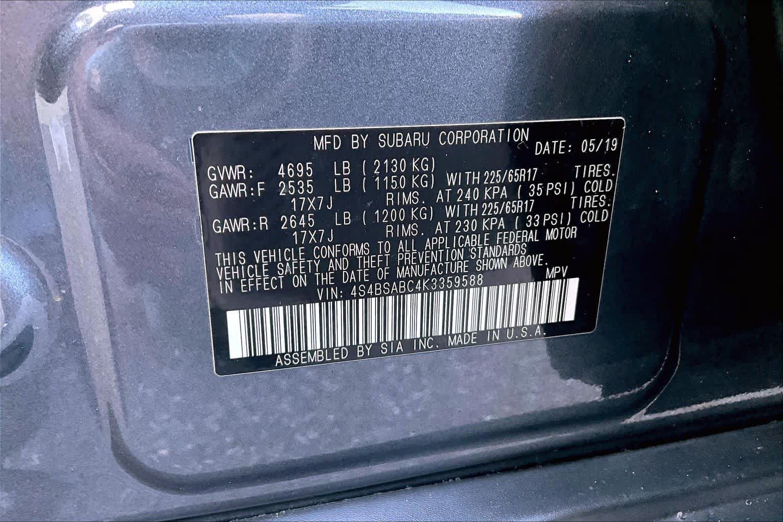Used 2019 Subaru Outback 2.5i AWD/4WD image 36