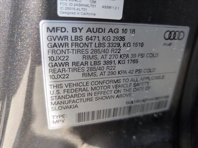 Used 2019 Audi Q8 Premium Plus w/ Premium Plus AWD/4WD image 27