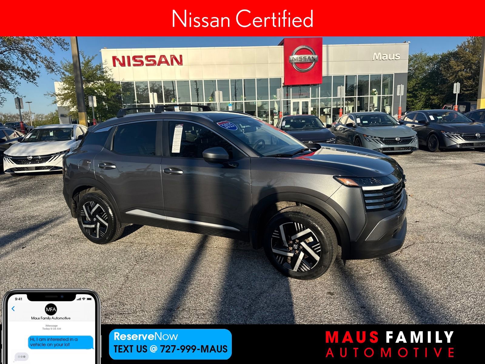 Certified 2025 Nissan Kicks SV w/ SV Premium Package image 1
