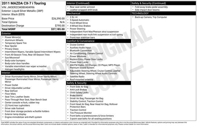 Used 2011 MAZDA CX-7 i Touring image 10