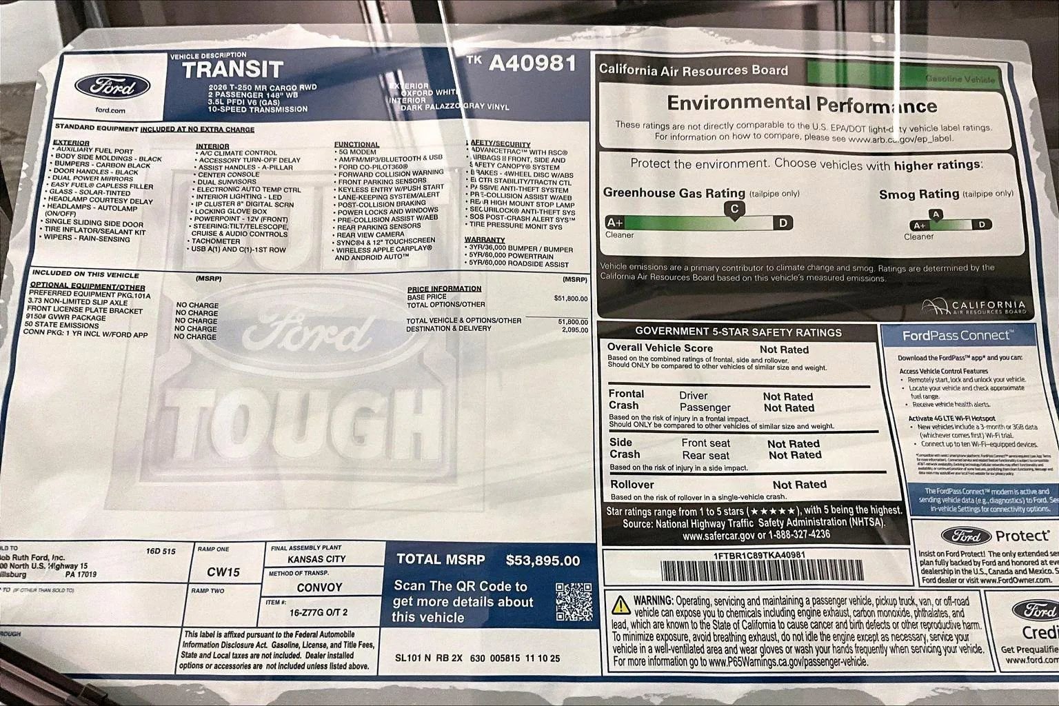 New 2026 Ford Transit 250 148 Medium Roof image 33