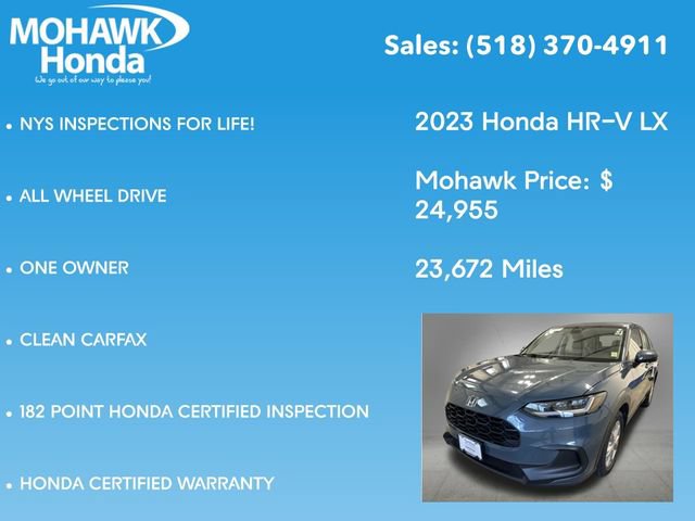 Certified 2023 Honda HR-V LX image 8