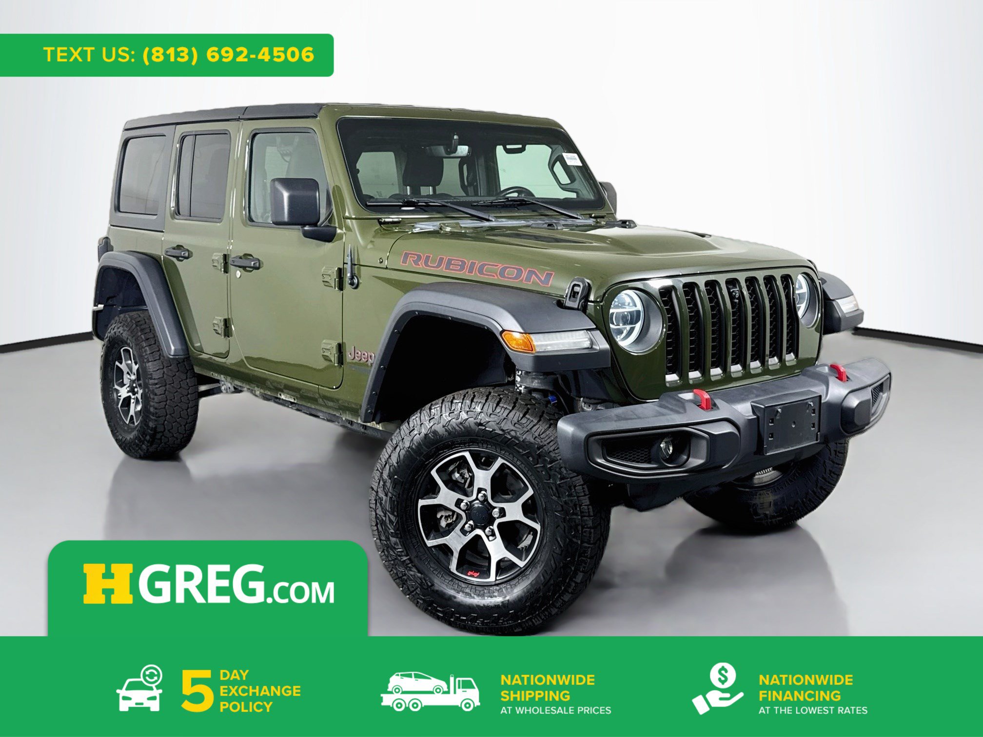 Used 2021 Jeep Wrangler Unlimited Rubicon w/ Uconnect 4C Nav & Sound Group AWD/4WD image 1
