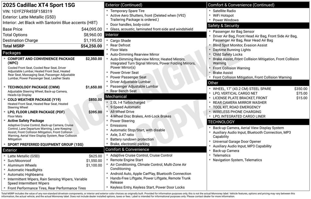 New 2025 Cadillac XT4 Sport image 4