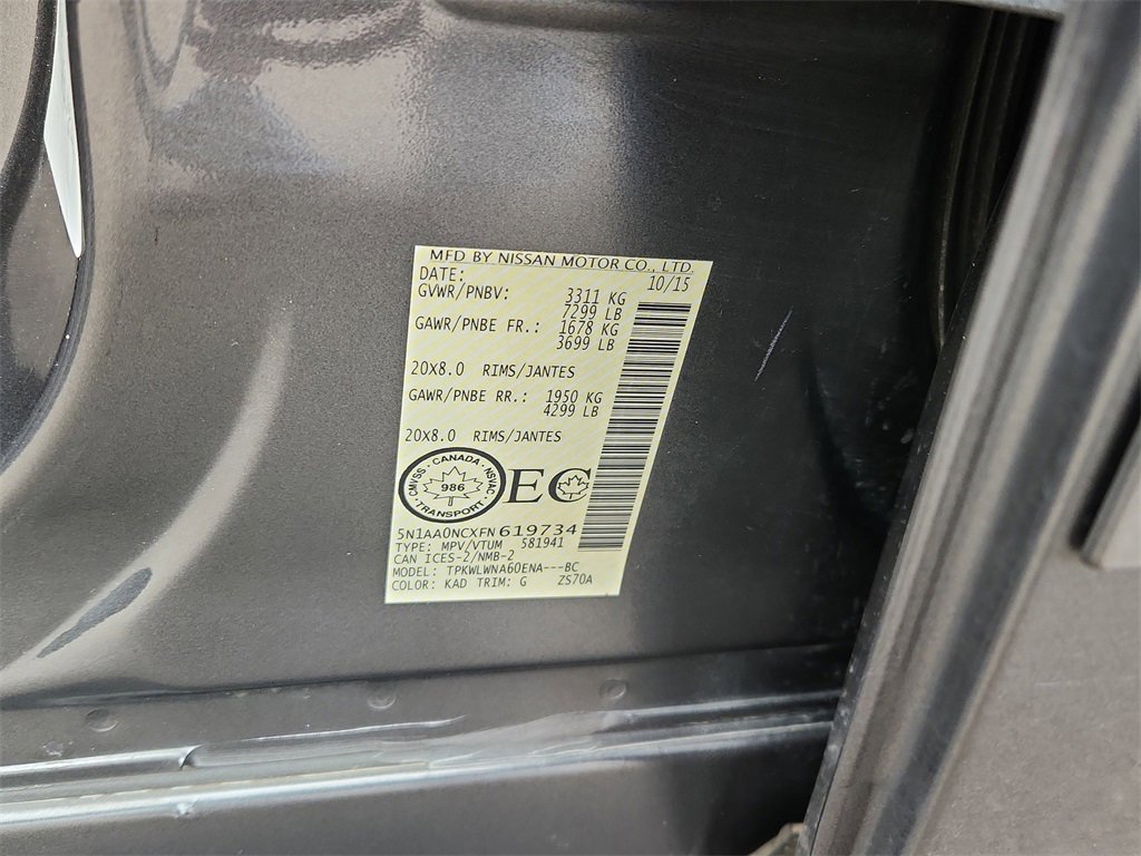 Used 2015 Nissan Armada 4WD image 22