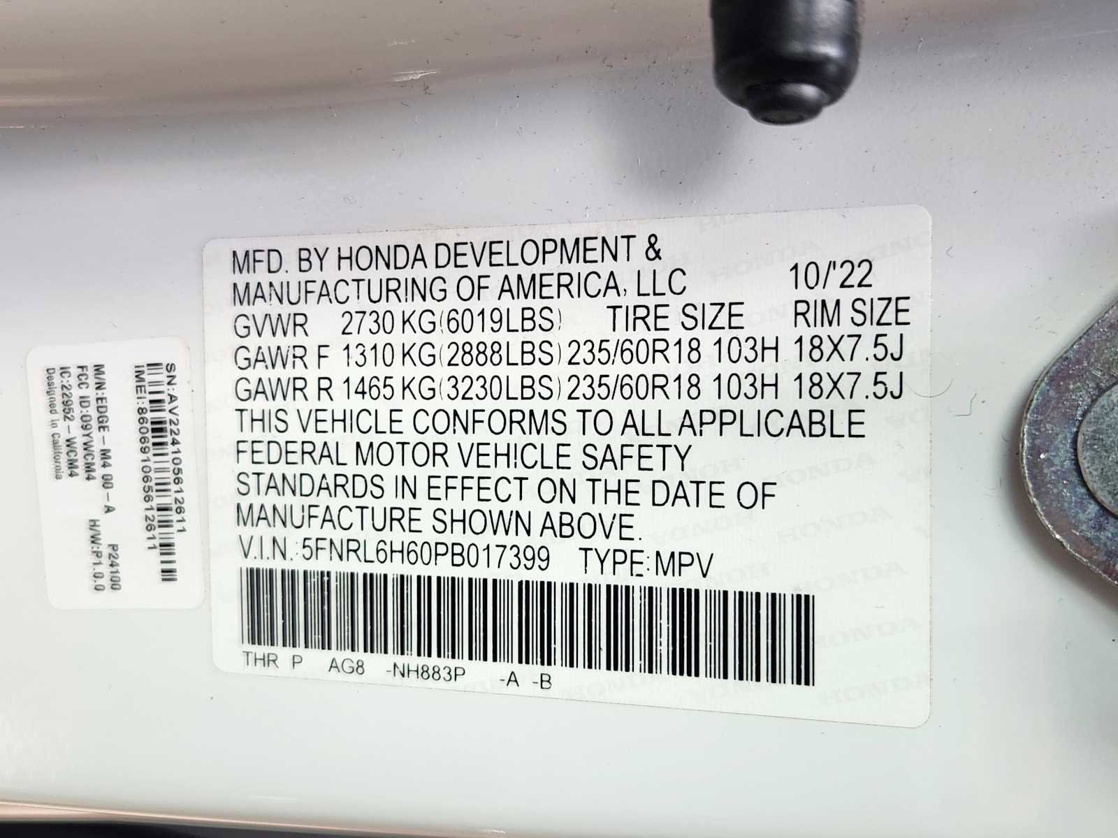 Used 2023 Honda Odyssey EX-L image 34