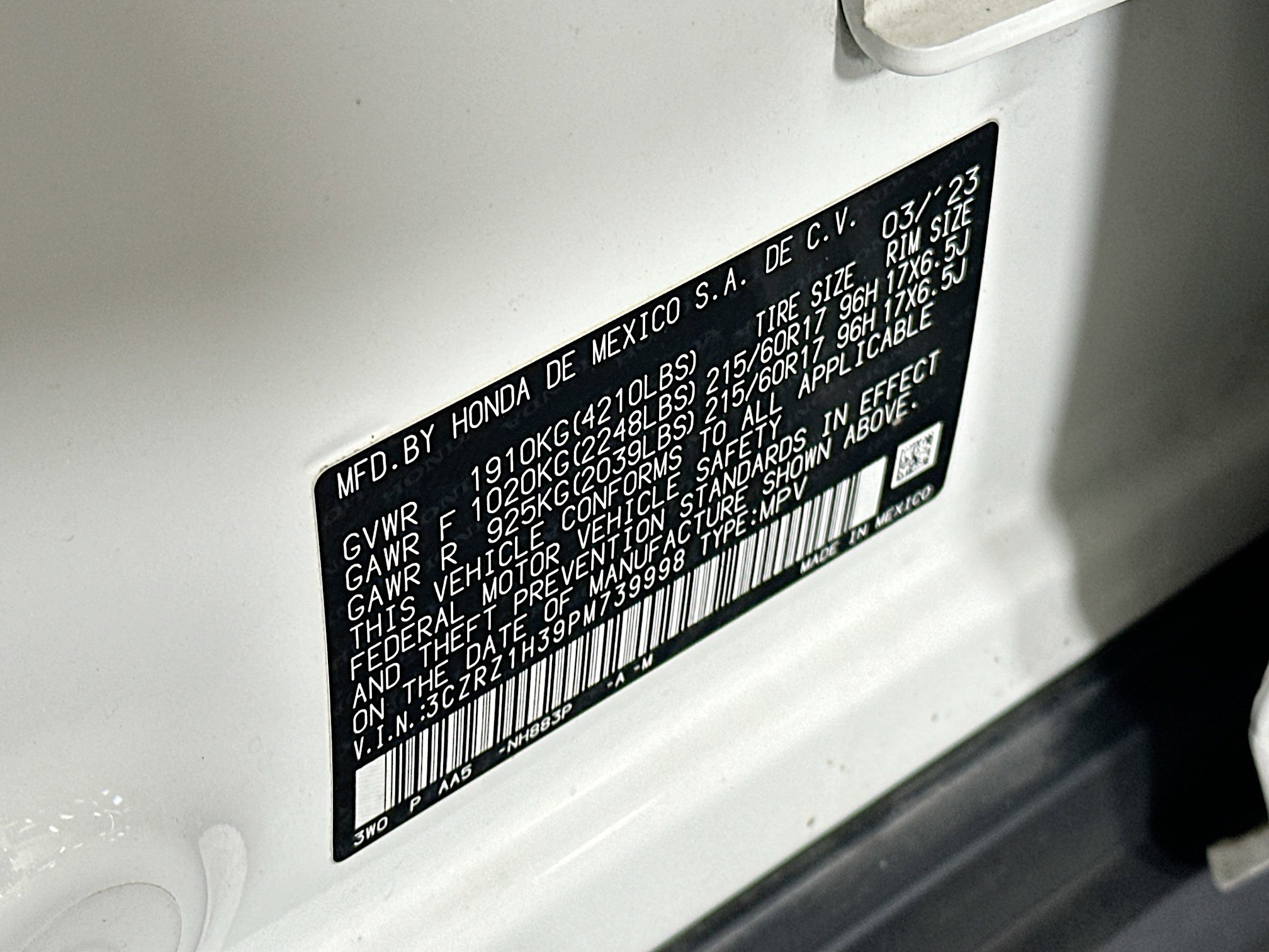 Used 2023 Honda HR-V LX image 12