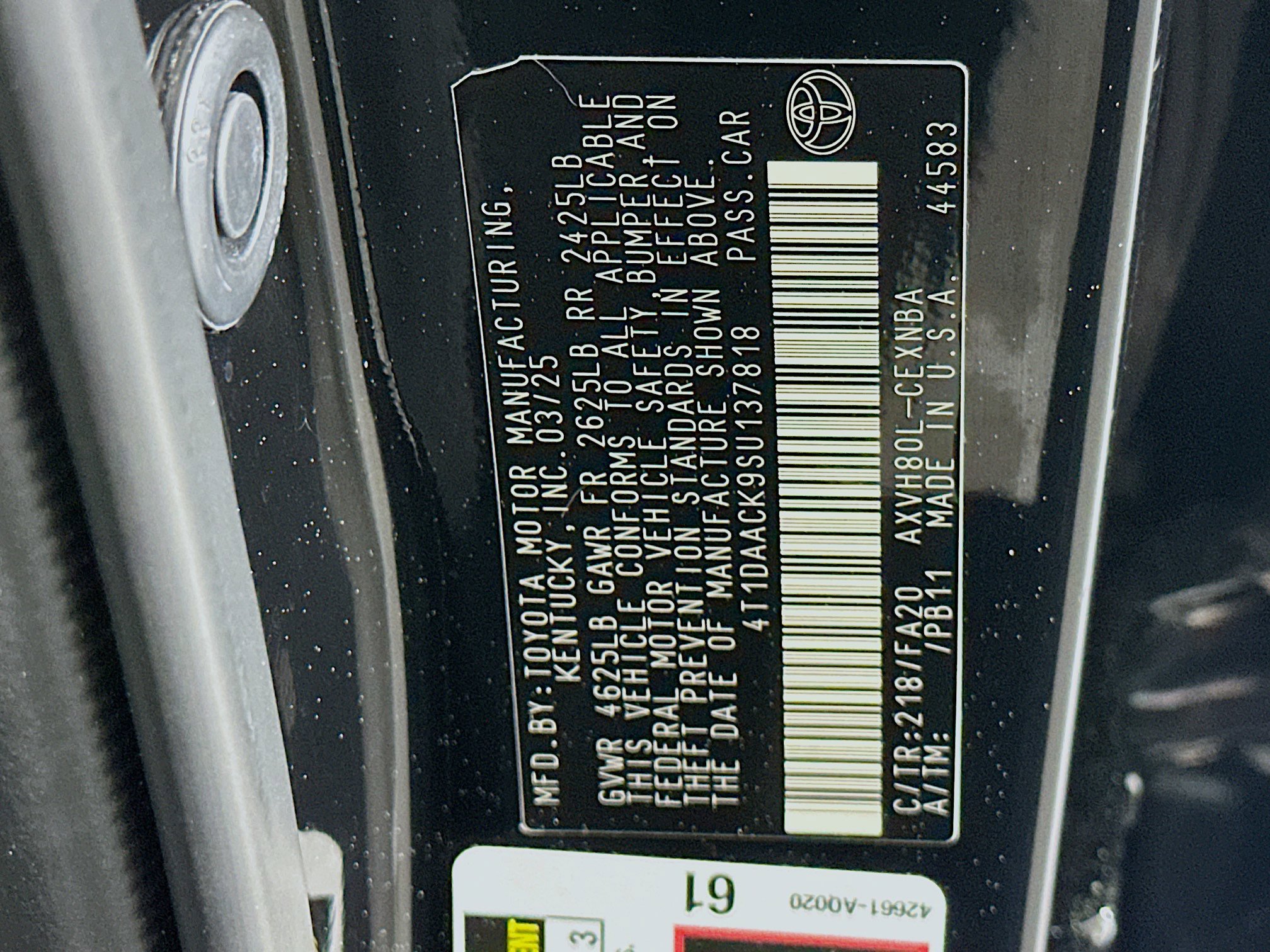 Used 2025 Toyota Camry LE image 12