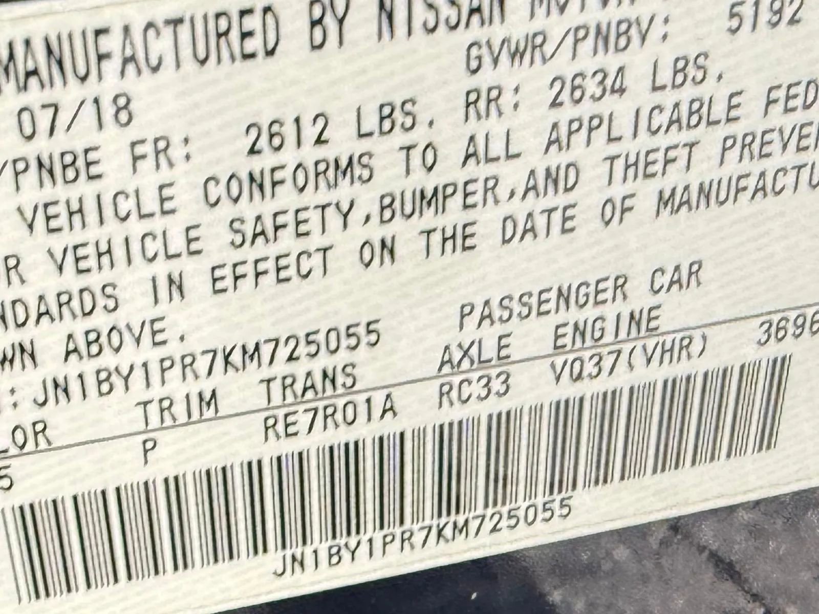 Used 2019 INFINITI Q70 L 3.7 w/ Sensory Package image 17