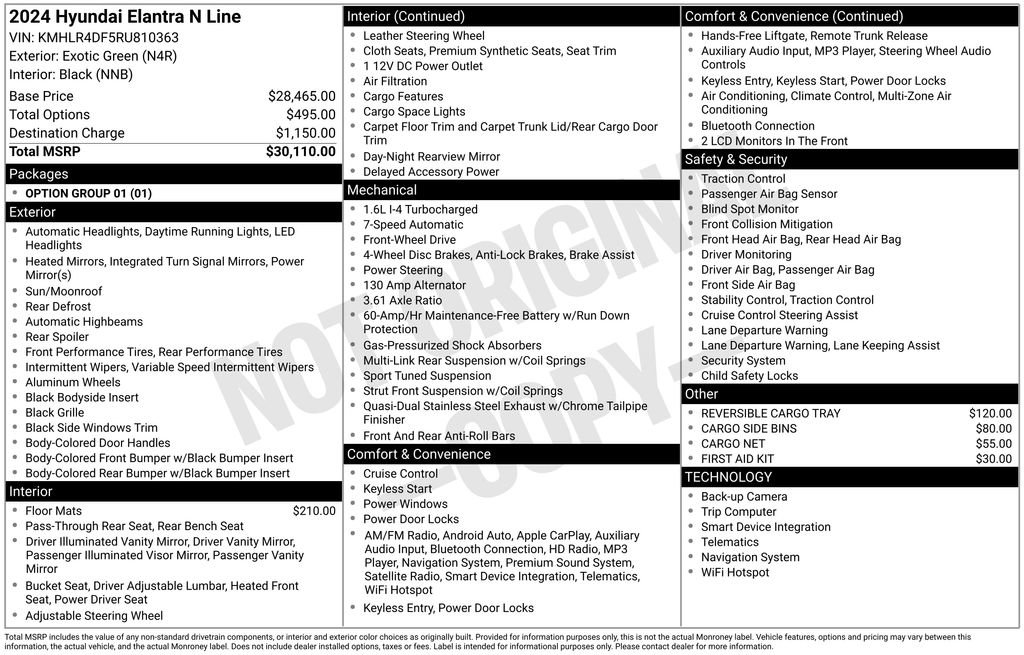 Used 2024 Hyundai Elantra N Line image 3